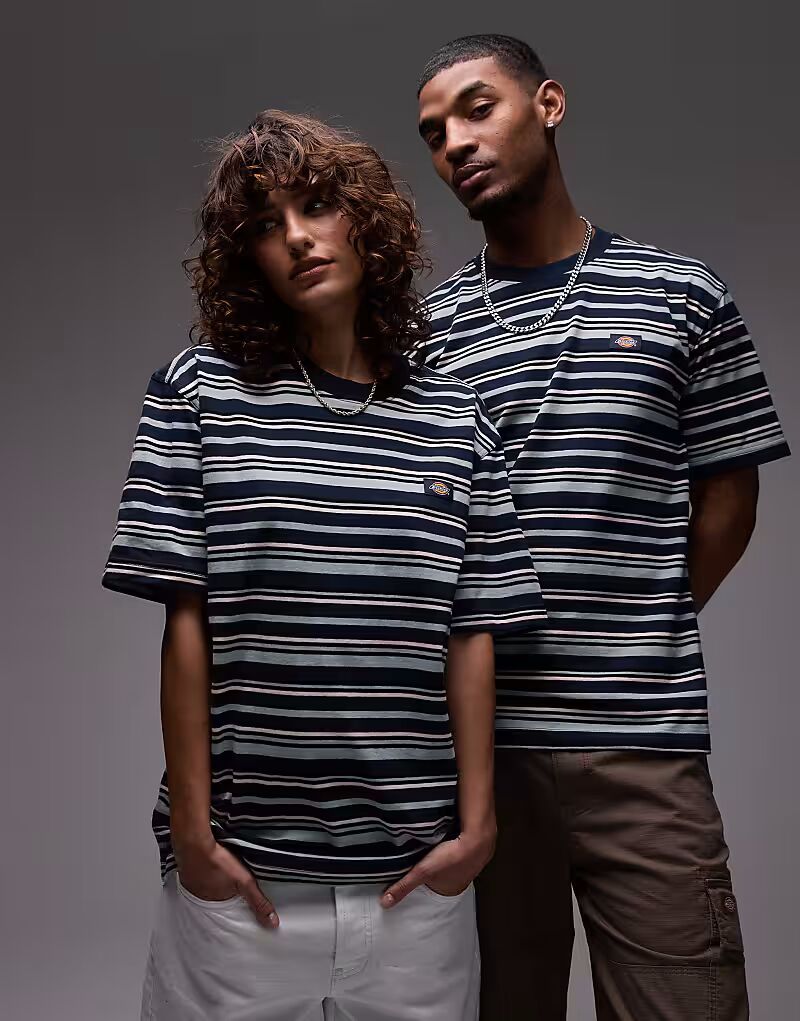

Футболка Dickies Glade Spring в полоску темно-синего цвета