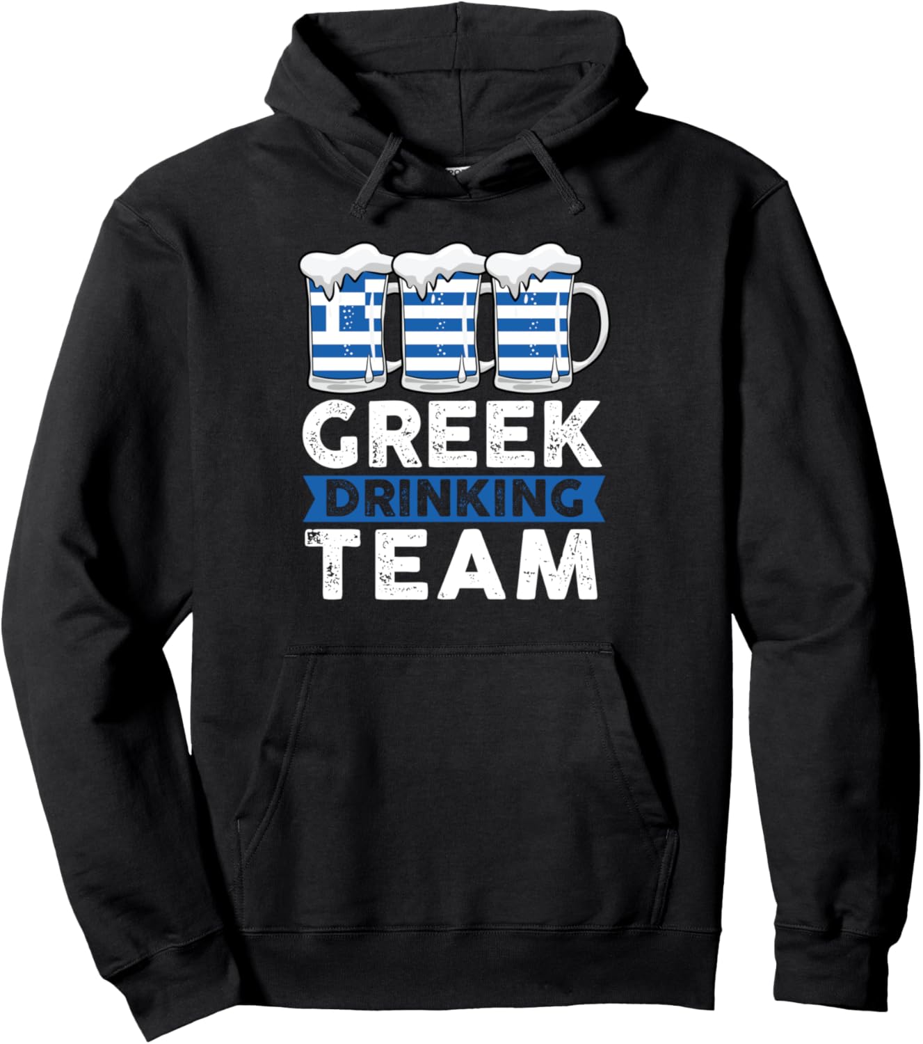 

Греческая команда любителей выпить, греческая толстовка Humor Greece & Greek Flag Gift Ideas, черный
