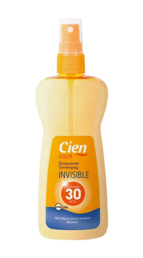 Прозрачный солнцезащитный спрей Cien Sun Invisible SPF 30, 200 мл Cien