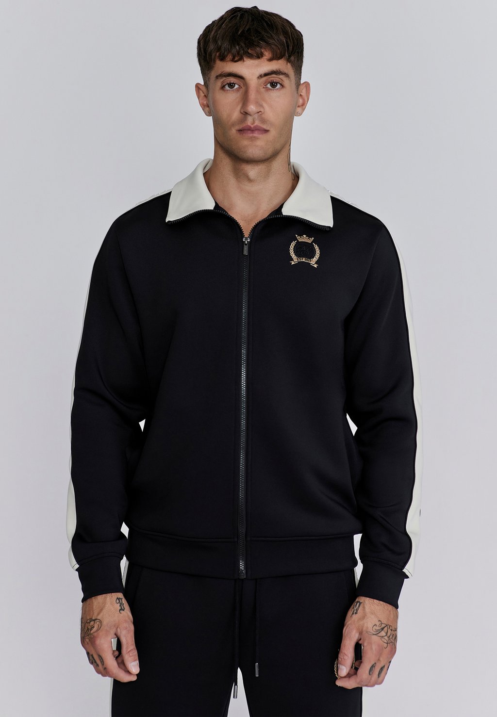

Толстовка на молнии CREST SIKSILK, черный