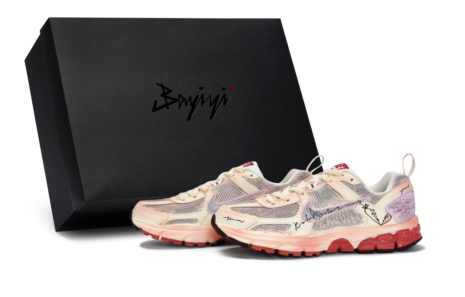 

Nike Кроссовки для бега Air Zoom Vomero 5 Kids Orange Pink Beige Yellow Teenagers