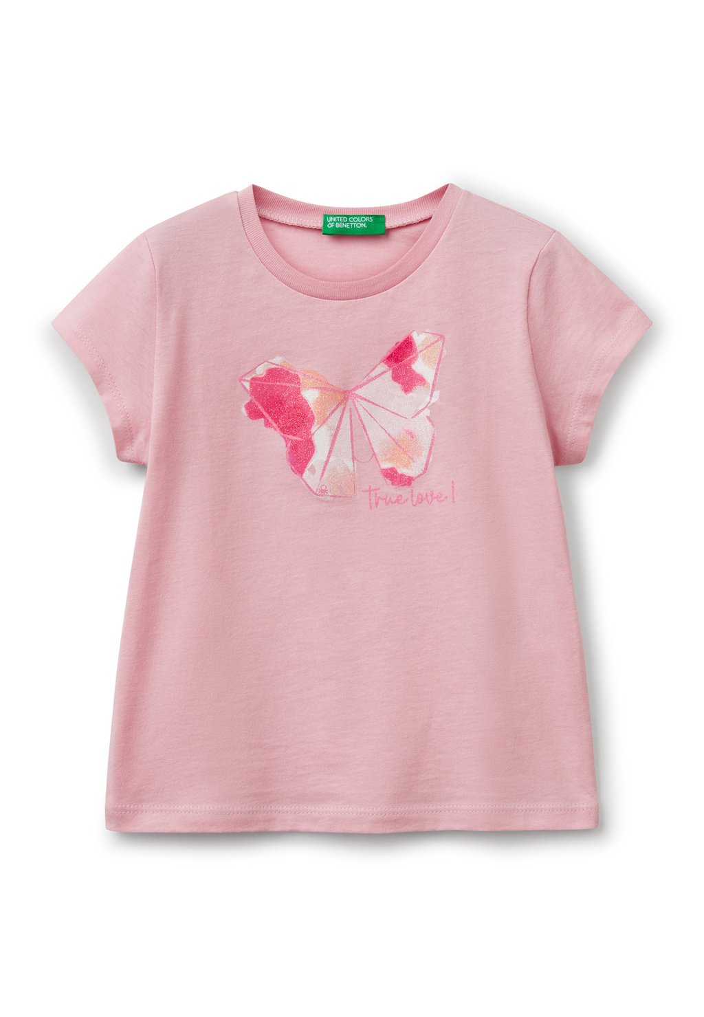 

Футболка с принтом United Colors of Benetton, фуксия