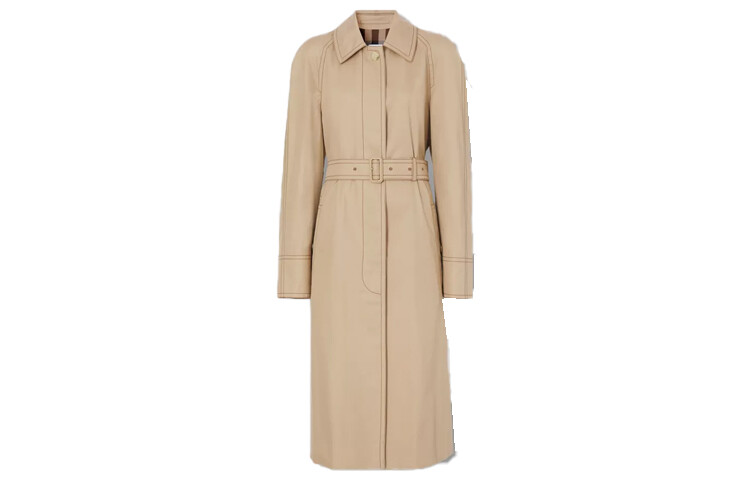 

Пальто женское Burberry с ремешком, коричневый