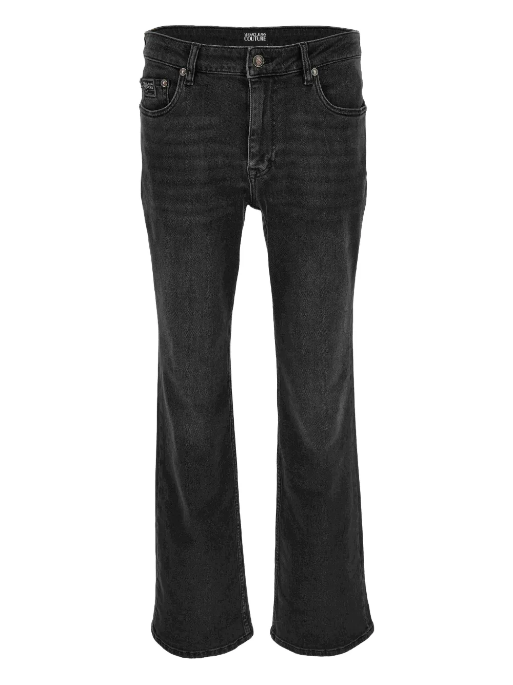 

Джинсы с нашивкой-логотипом Versace Jeans Couture, черный