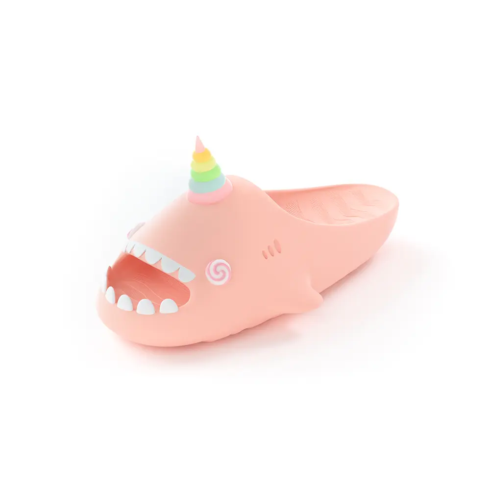 

HelloSlippers Акулакикс Юникорн Слайды Унисекс Розовые, цвет Pink