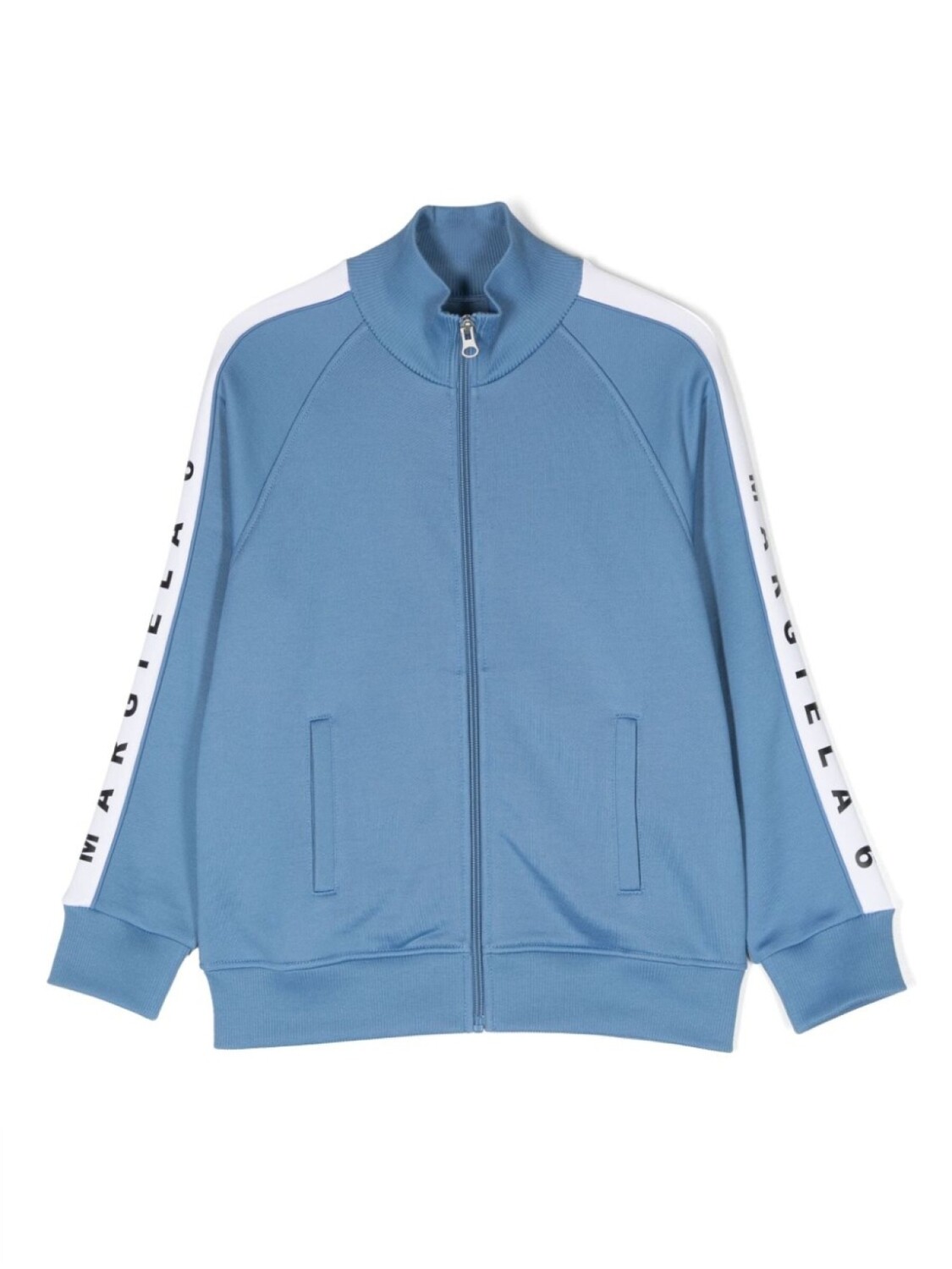 

Куртка на молнии с логотипом MM6 Maison Margiela Kids, синий