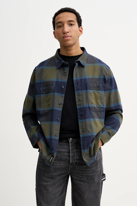 

Хлопковая рубашка Vans, зеленый