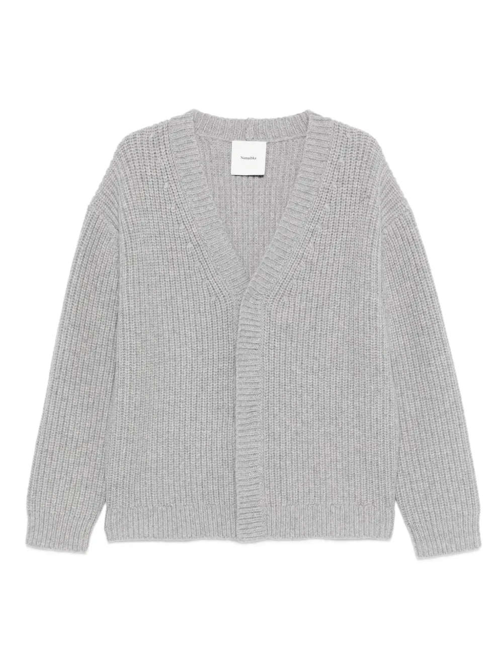 

Кардиган из смесовой шерсти Nanushka, серый