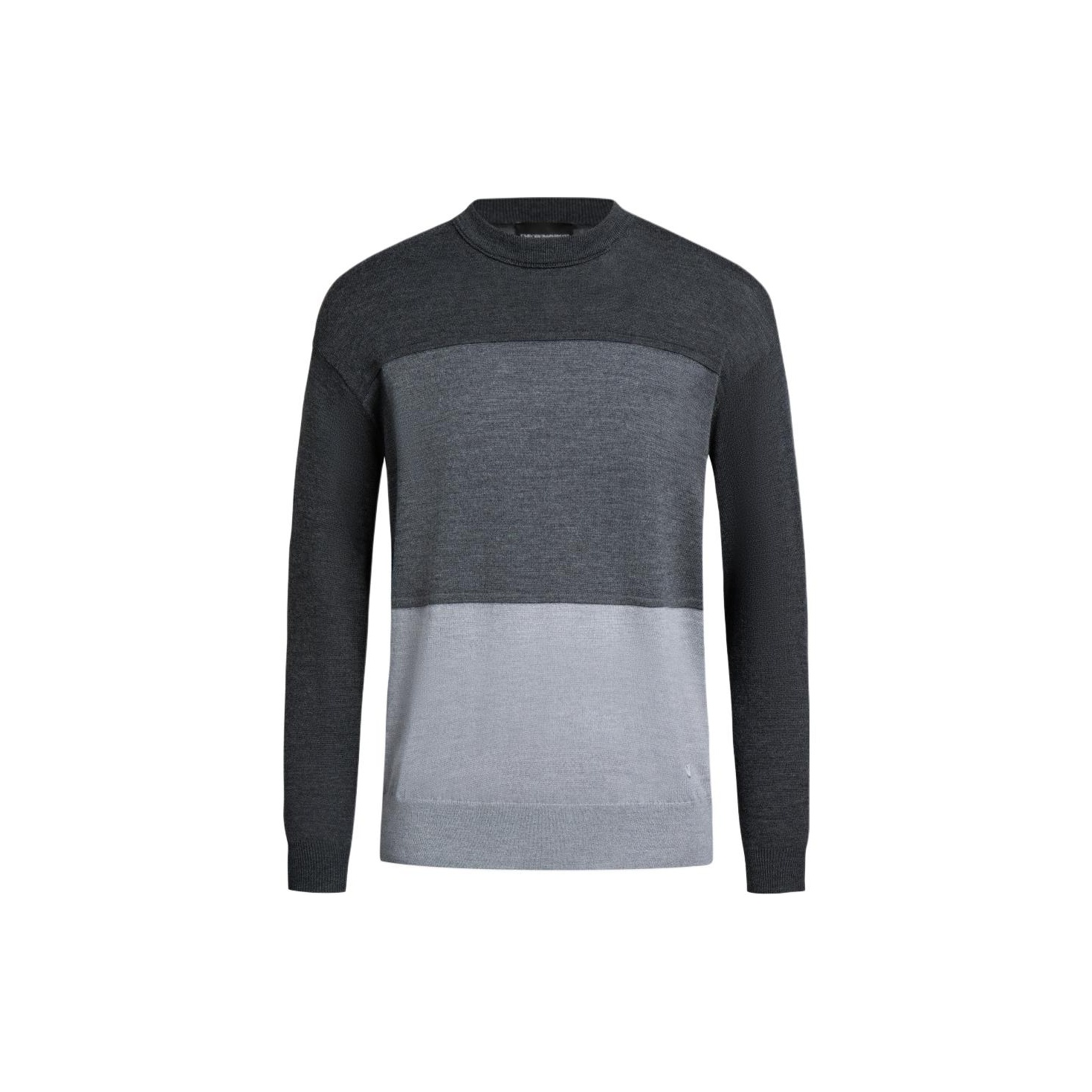 

Цветной свитер с блоками EMPORIO ARMANI, серый