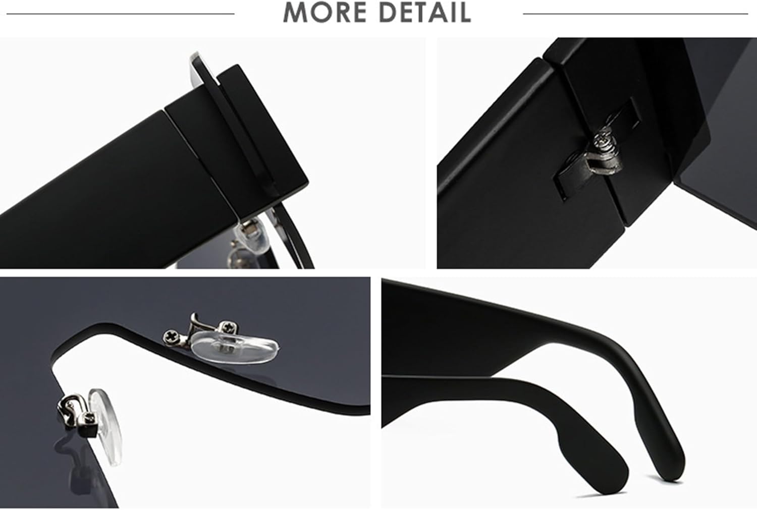 

bullabulling Модные солнцезащитные очки большого размера без оправы - стильные солнцезащитные очки с плоской верхней частью, цельные солнцезащитные очки для спорта и активного отдыха, Orange