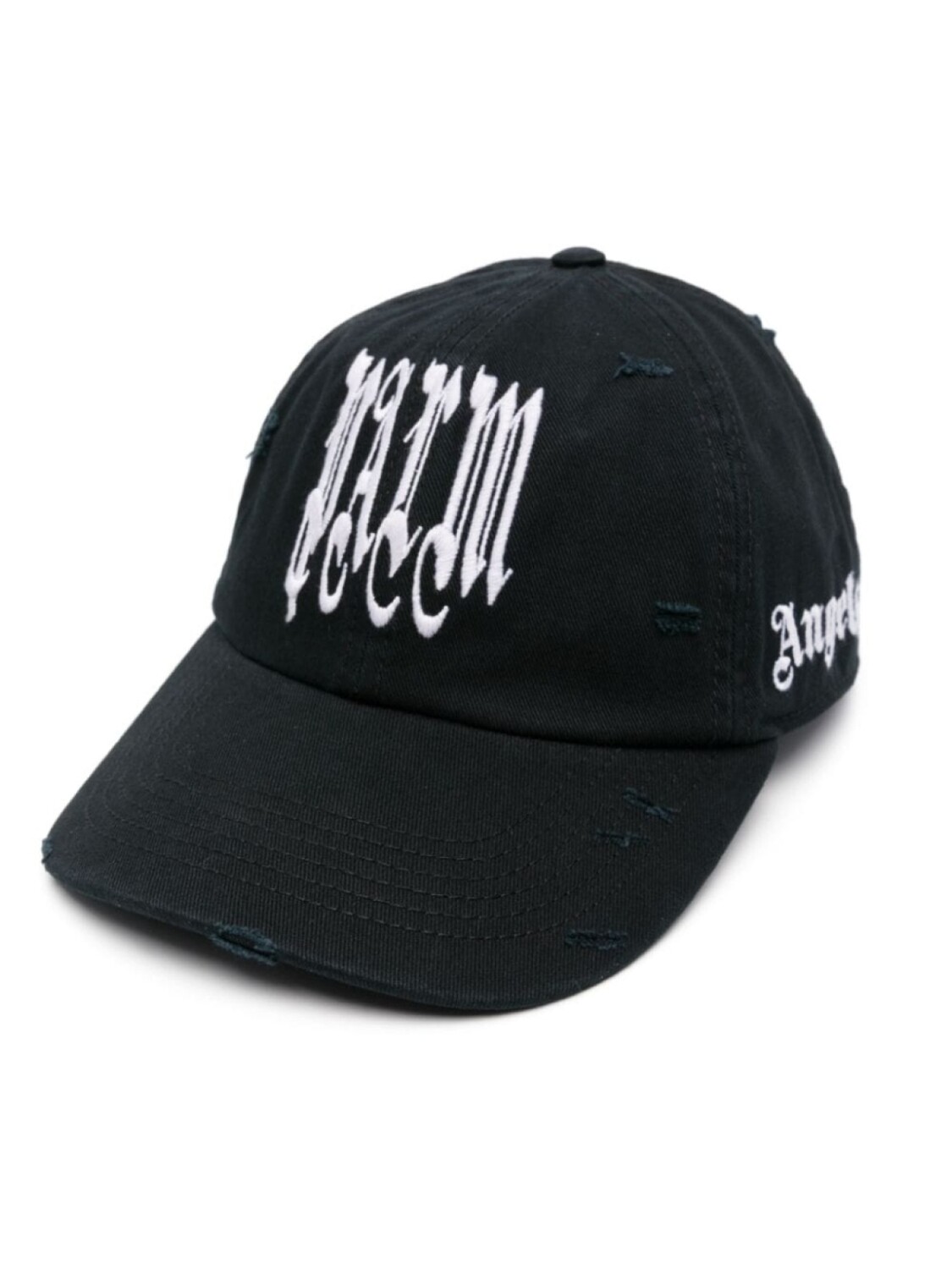 

Palm Angels хлопковая кепка с вышитым логотипом, черный