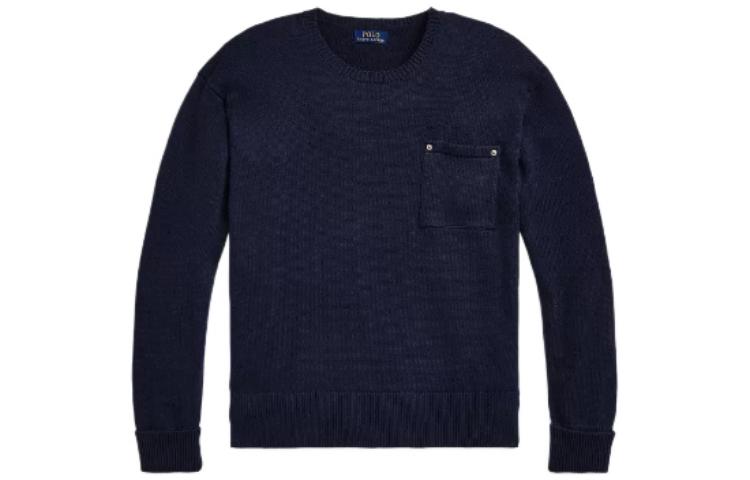 

Футболка поло FW22 вязаная мужская морской синий Polo Ralph Lauren