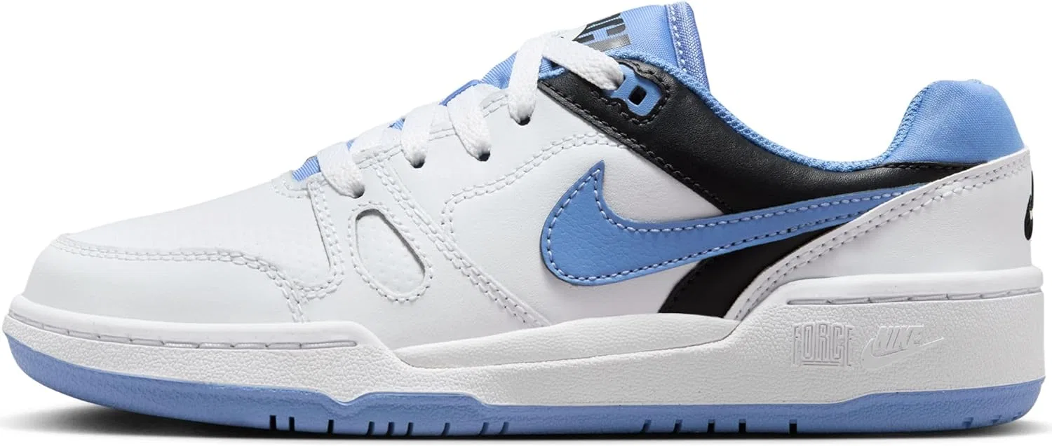 Детские низкие кроссовки Nike Full Force FV5929, White Polar Black