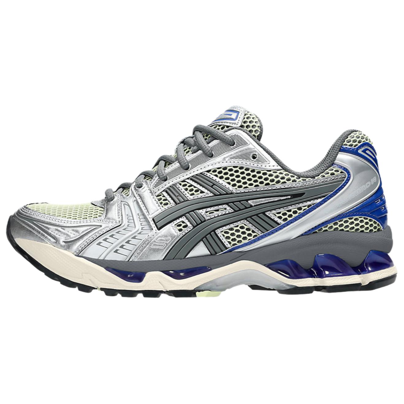 

Gel Kayano 14 дышащие поддерживающие беговые кроссовки unisex silver blue ASICS, серебряный синий
