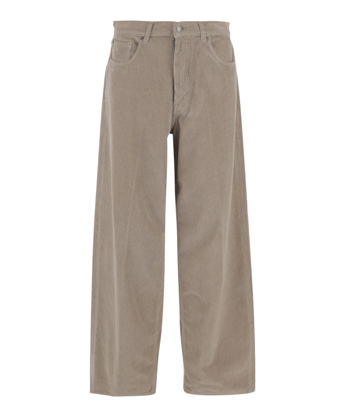 

Бархатные ребристые хлопковые брюки с широкими штанинами Haikure, коричневый