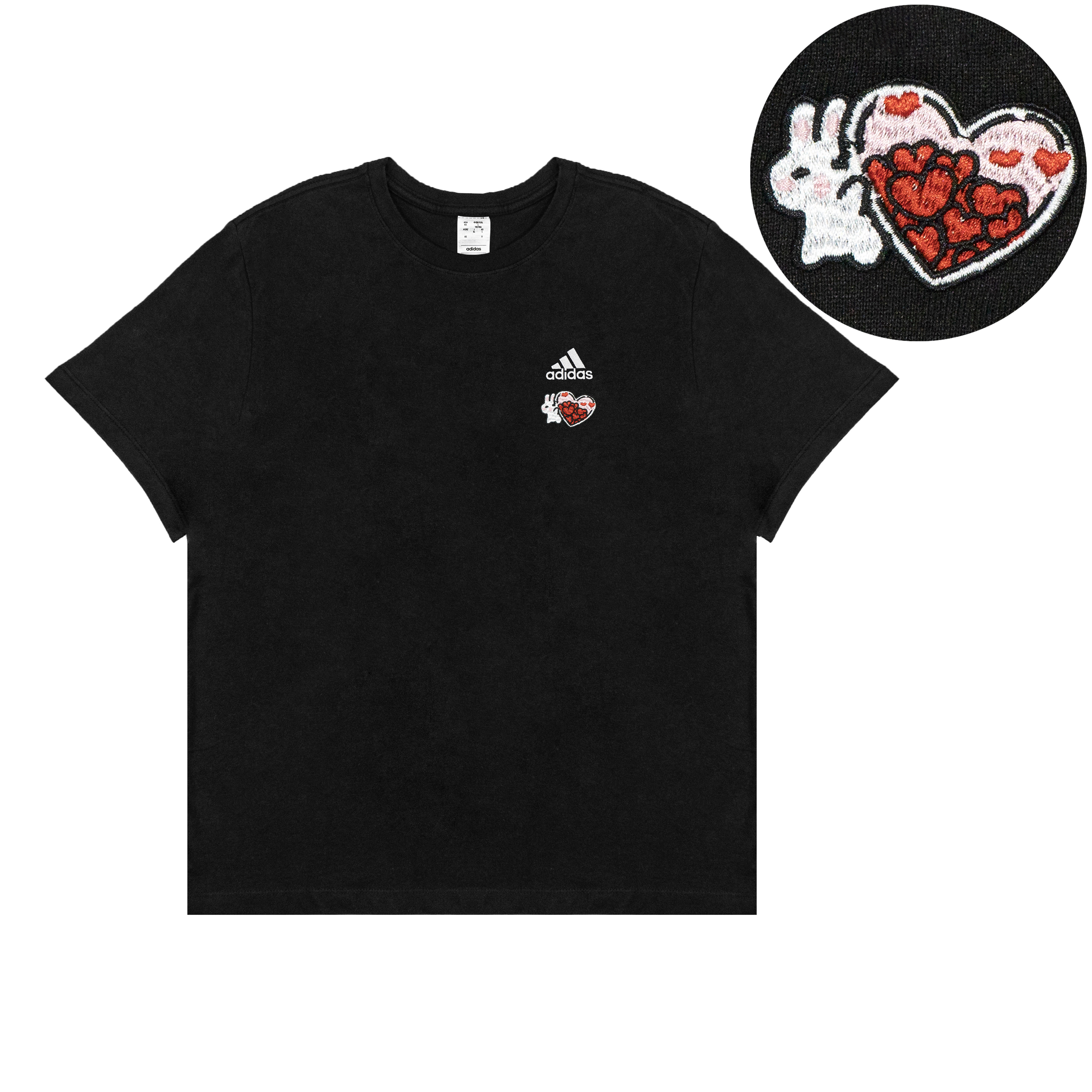

Adidas Футболка с коротким рукавом и круглым вырезом Extraordinary Casual Sports, комфортная и дышащая, унисекс, черная