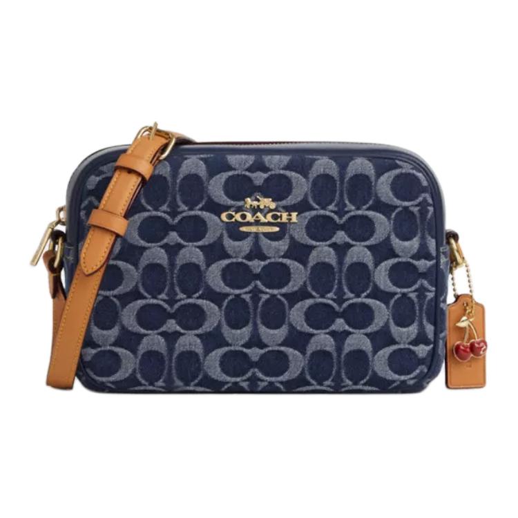 

COACH Тканевая сумка через плечо малого размера женская синяя