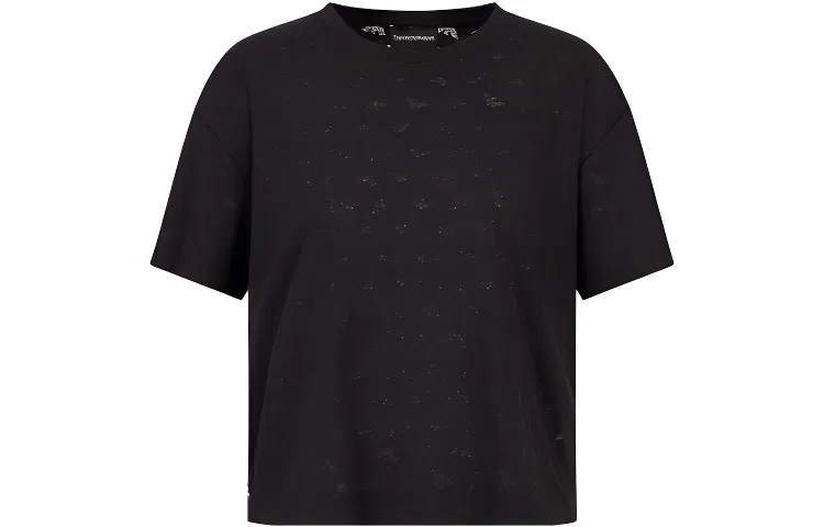 Футболка женская с круглым вырезом Emporio Armani Black