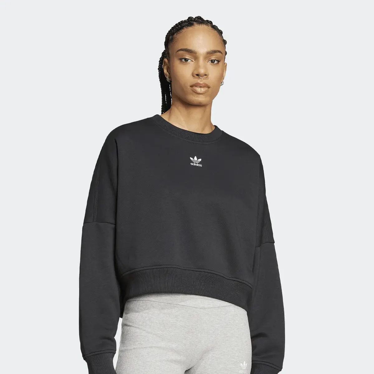 

Толстовка adidas Originals Essential Crew Fleece, черный