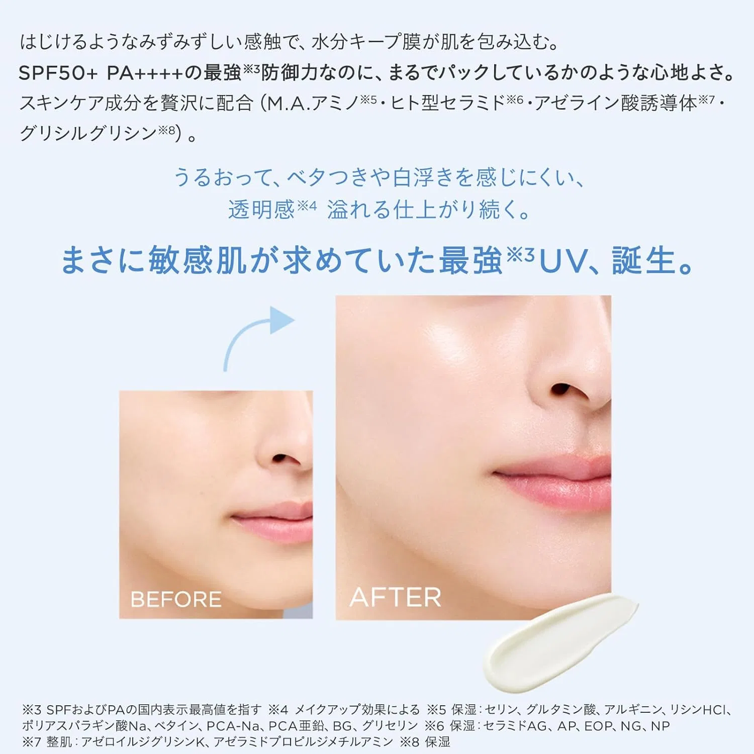 Солнцезащитный флюид ETVOS Mineral UV Aqua Serum Clear Glow SPF50+ PA++++ 30 г — фото 3