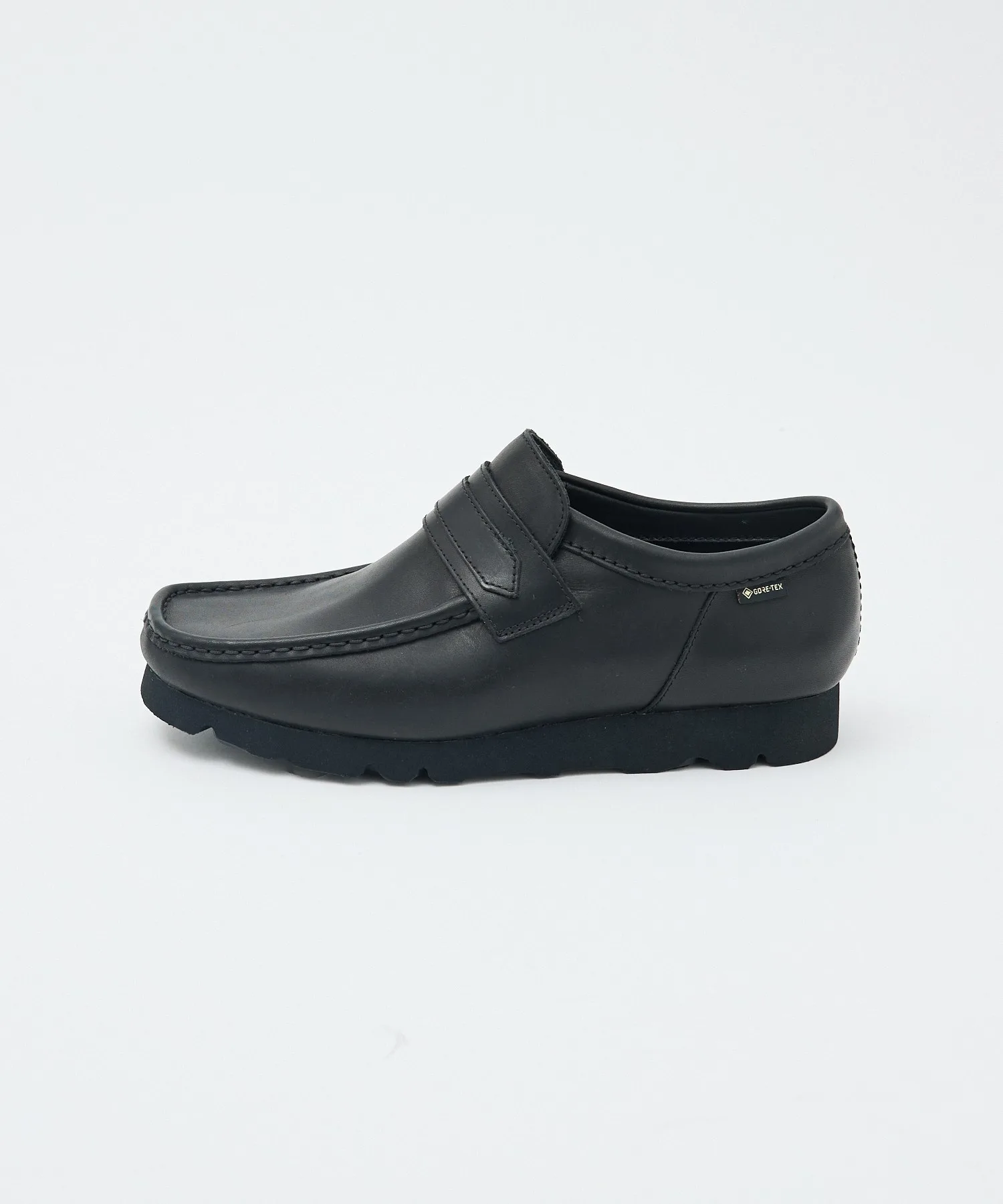 Мужские/женские лоферы Clarks Wallabee Loafer GTX чёрные — фото 4