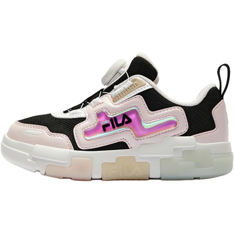 

FILA KIDS Детские кроссовки BOA с низким верхом, устойчивые к истиранию, черные/однотонные, темно-розовые, для детей 3–7 лет