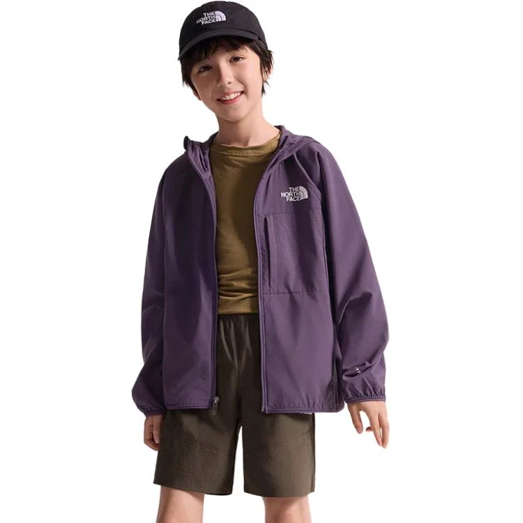 Солнцезащитная куртка для детей THE NORTH FACE длинный темно-фиолетовый