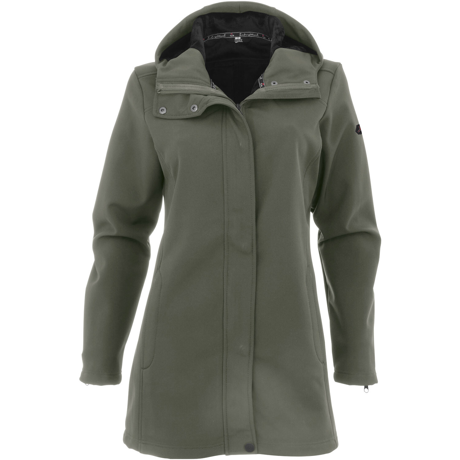 

Пуховик Maul Sport Softshell Mantel Tällistock XT mit Kapuze, зеленый