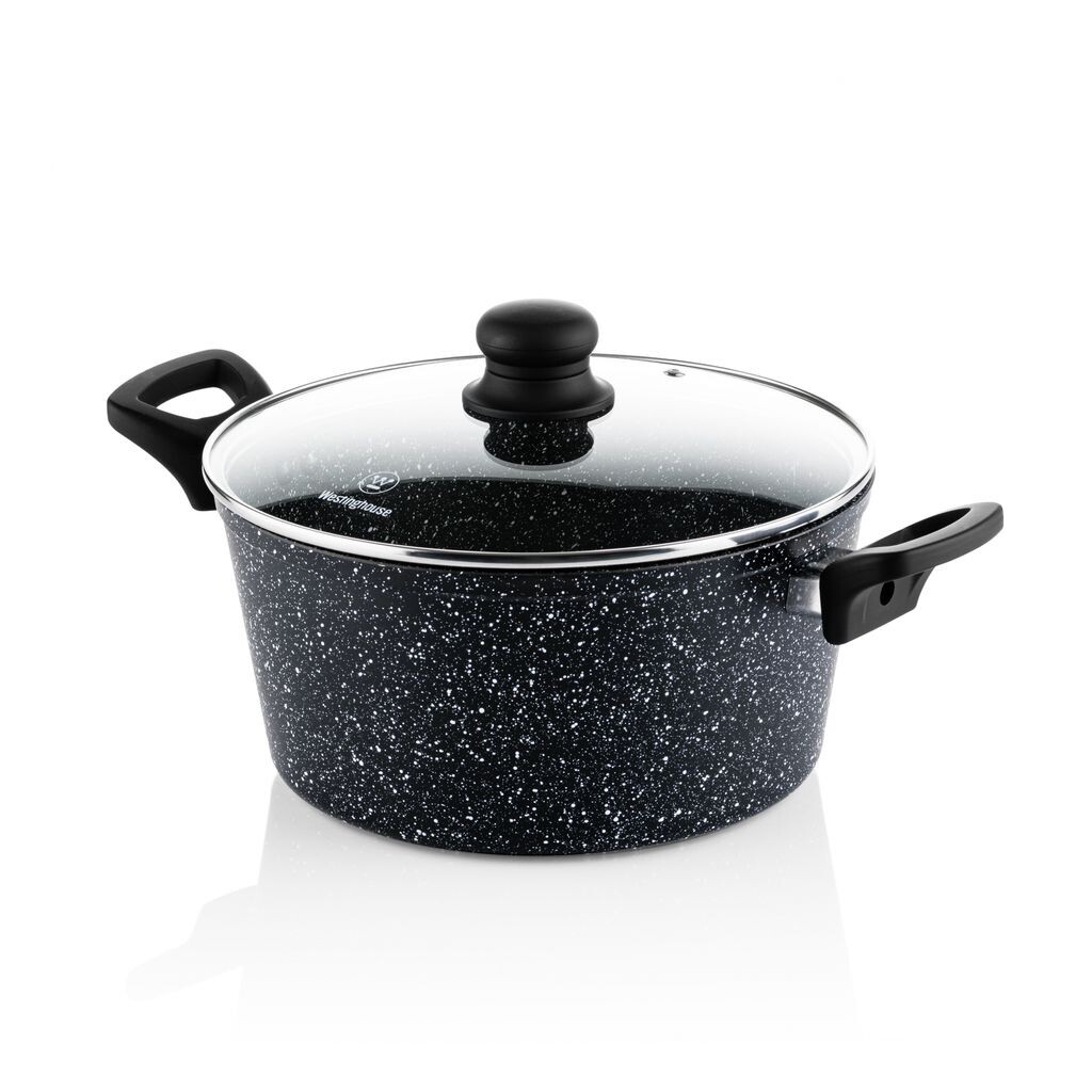 

Кастрюля Westinghouse Black Marble, мрамор, Ø 28 см, черный