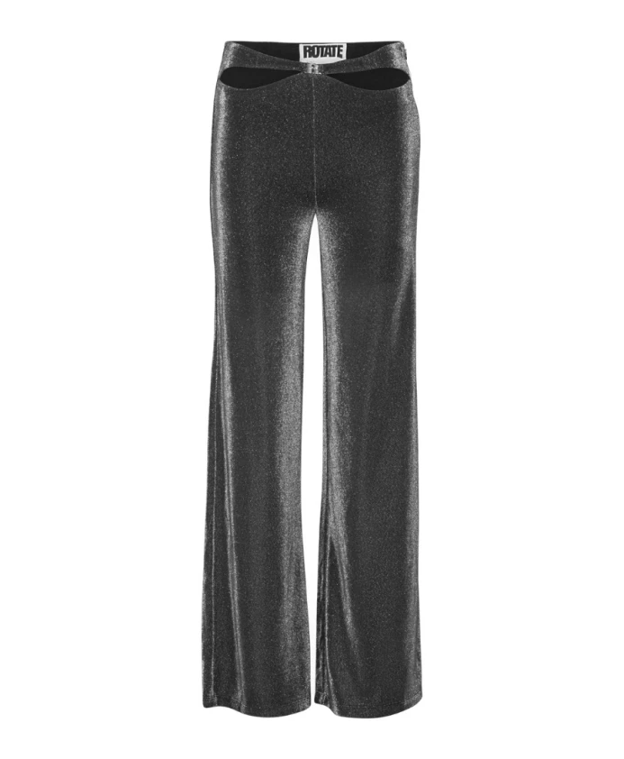 

Металлизированные трикотажные брюки rt1990-91 adora Rotate Birger Christensen, черный