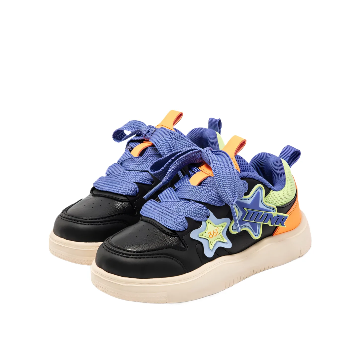 Детские скейтерские кроссовки low top для детей 3-7 лет 361°KIDS, Carbon Black — фото 2