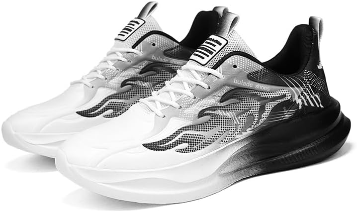 

Мужские кроссовки с толстой подошвой, легкие, противоскользящие, на шнуровке, с круглым носком, низкие, из сетчатого материала, дышащие, подходят для занятий спортом и повседневных поездок Igzbibg, черный