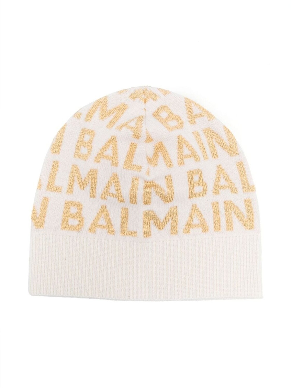 

Balmain Kids шапка бини с логотипом, белый