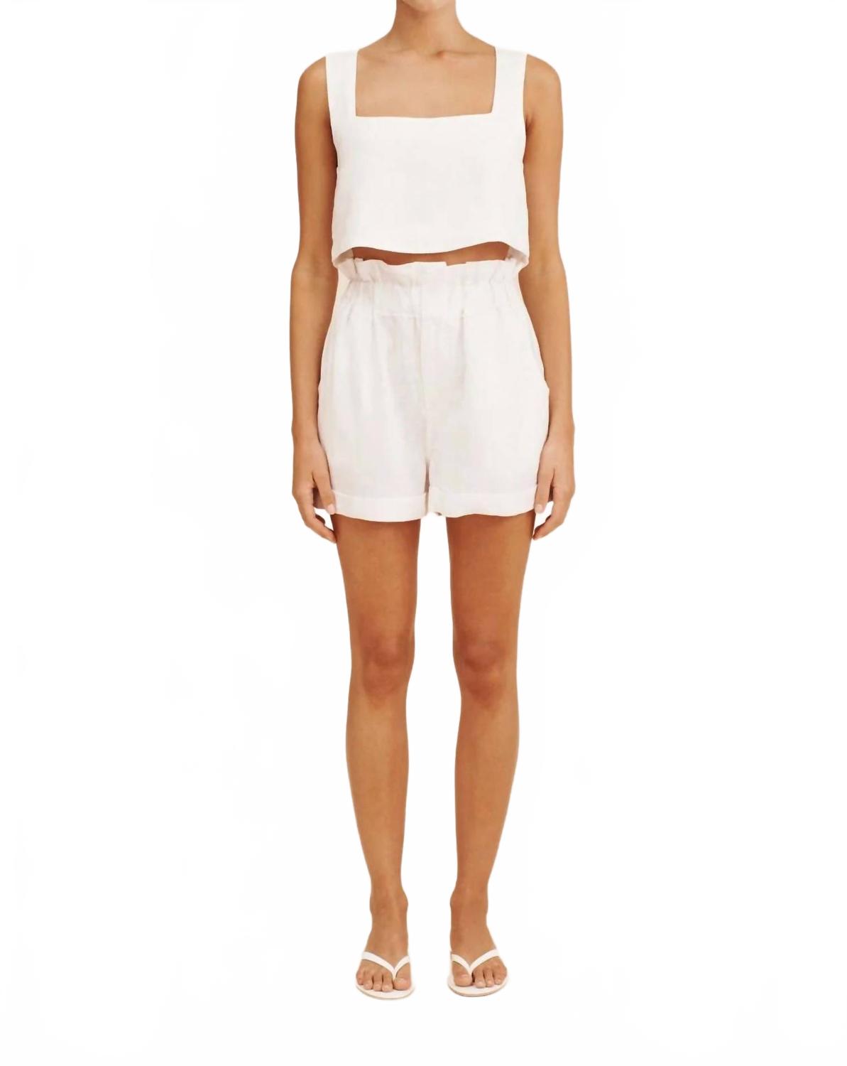 

Короткие шорты цвета слоновой кости POSSE