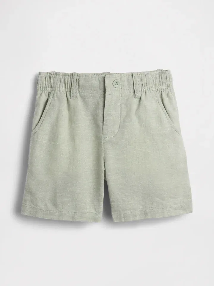 Шорты из смесовой ткани GAP, зеленый