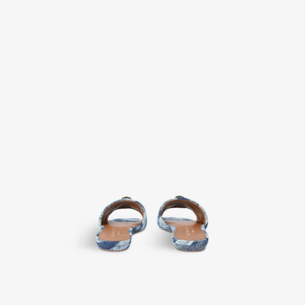 Босоножки kensington из денима с орлиной головкой Kurt Geiger London, цвет denim — фото 2