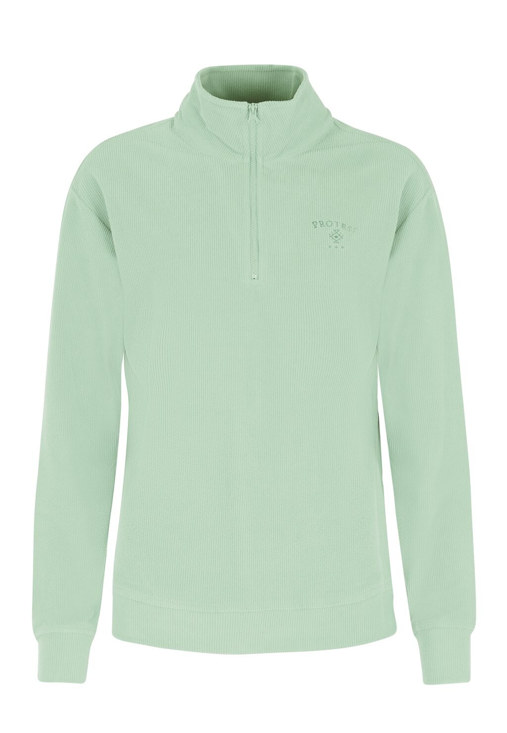 

Топ с длинными рукавами MIDLAYERS 1/4 ZIP Protest, светло-зеленый
