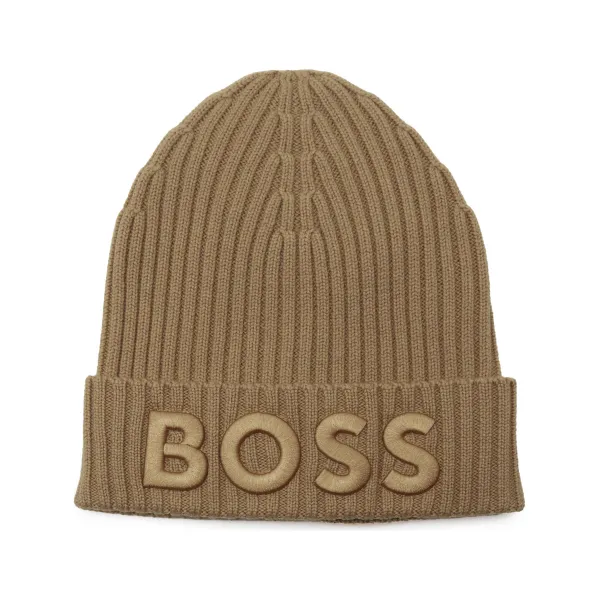 

Шерстяная шапка Лара Boss, коричневый