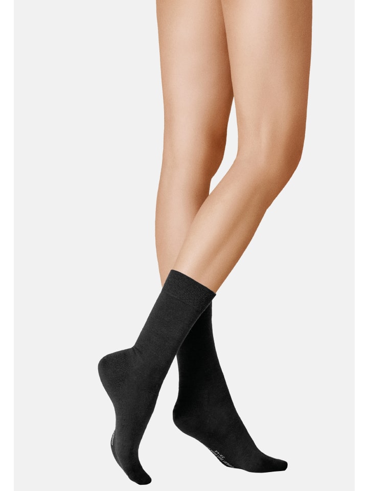 

Kunert Мягкие шерстяно-хлопковые носки с не сдавливающей манжетой, черные