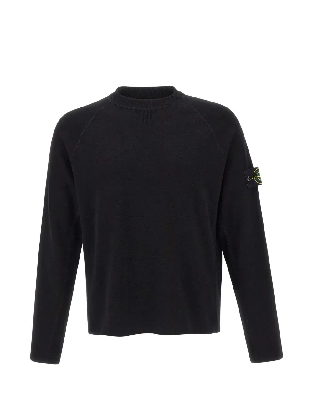 Свитер с рукавами-реглан Stone Island, черный