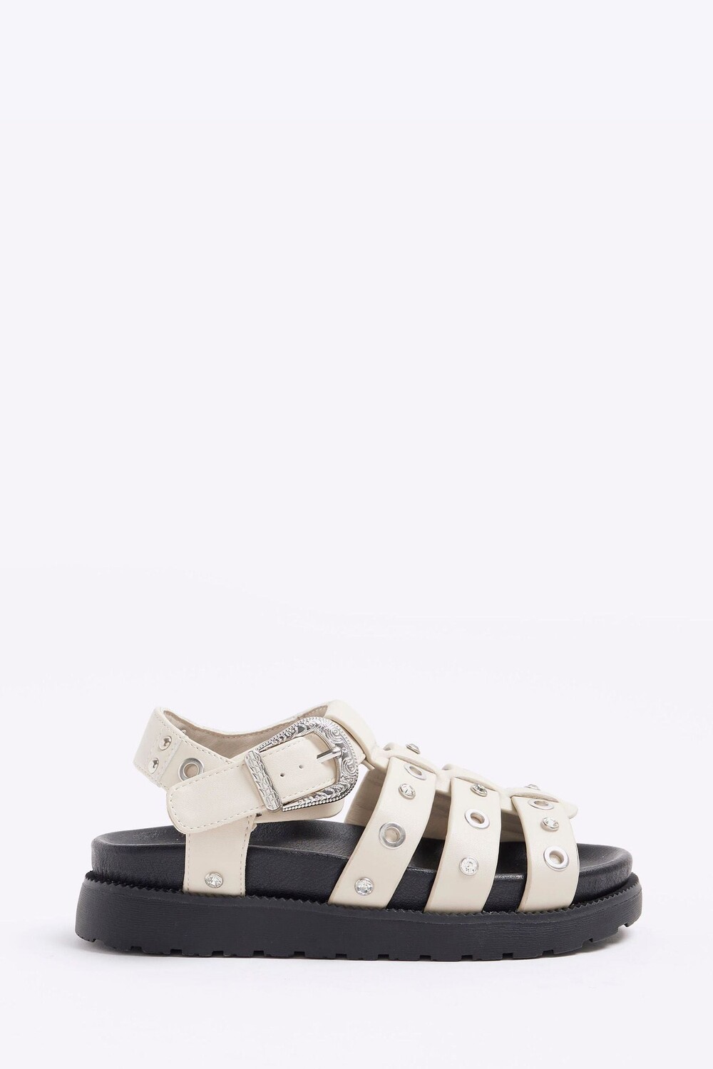 

Сандалии-Гладиаторы для девочек с шипами River Island, бежевый