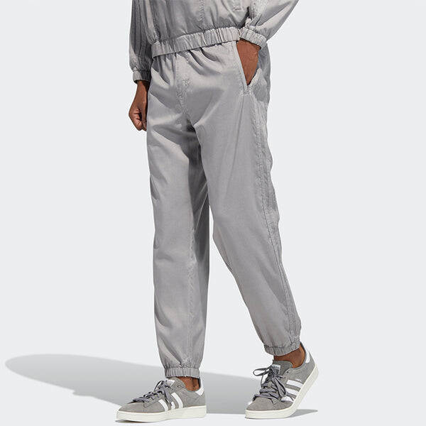 Спортивные штаны adidas originals G Wash Track Pt Solid Color Loose Bundle Feet Sports Pants Gray, серый — фото 3