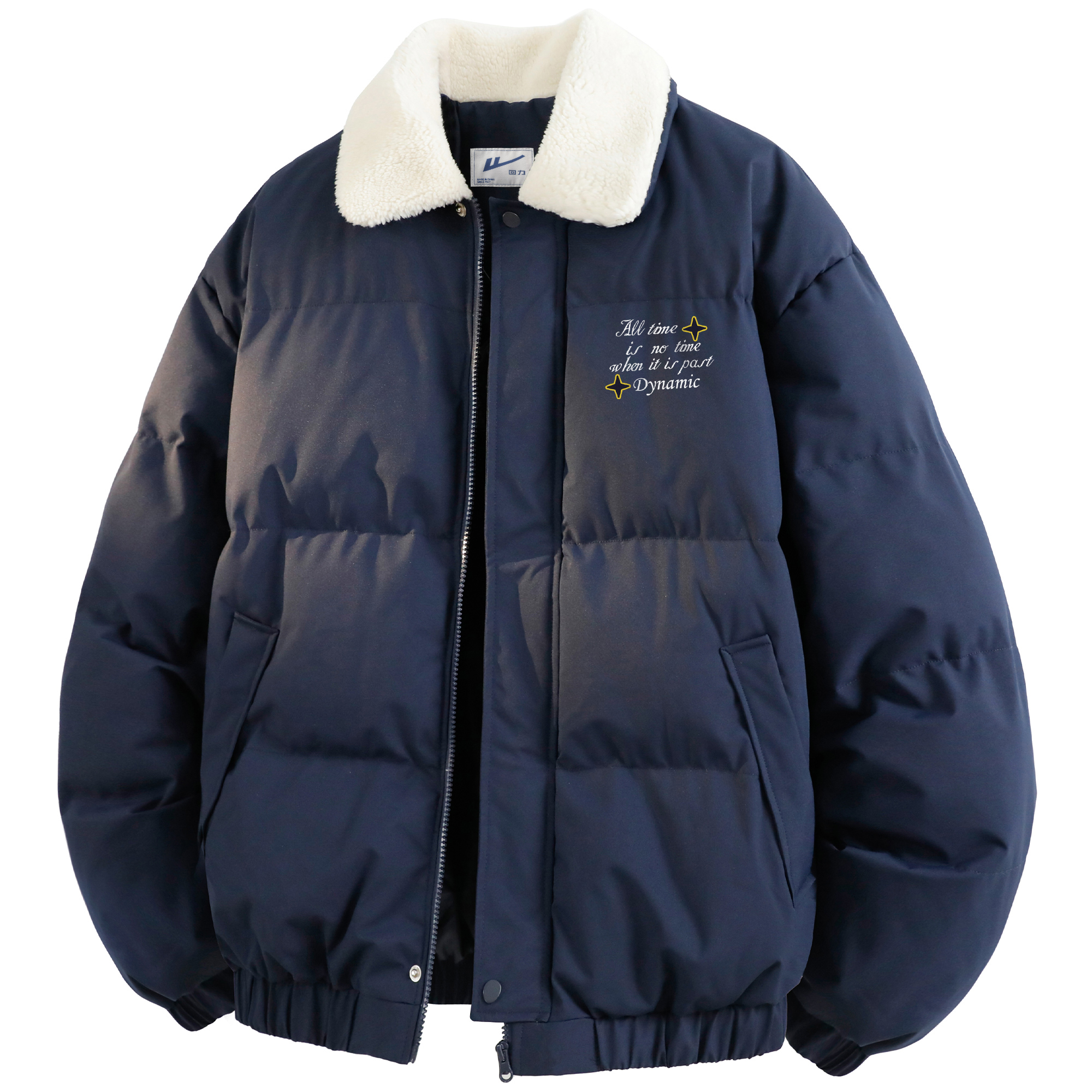 

Пуховик Unisex Lapel Moderate Cargo WARRIOR, темно-синий