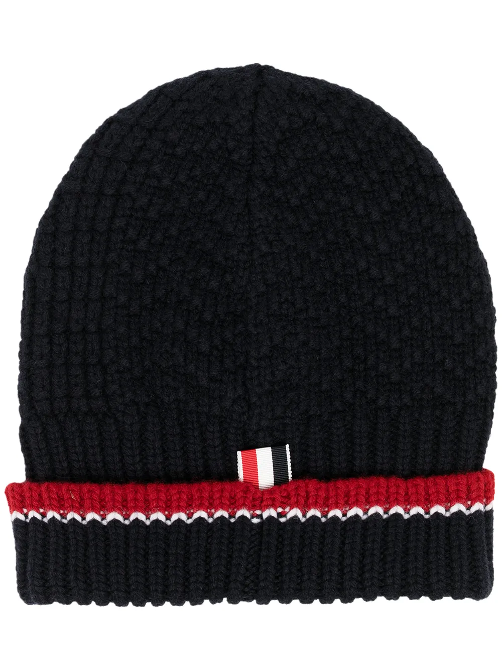 

Вязаная шапка бини THOM BROWNE, синий