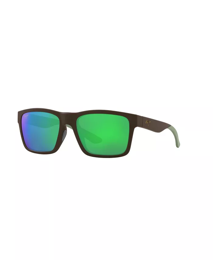

Унисекс поляризованные солнцезащитные очки, The Flats MJ000738 Maui Jim, коричневый