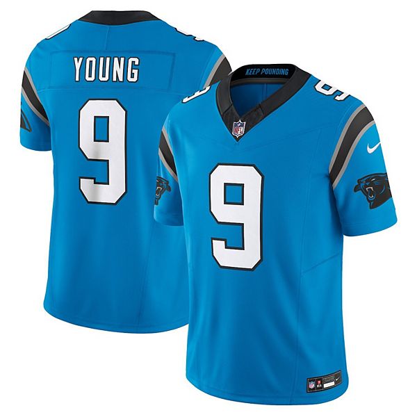 

Мужская футболка Bryce Young Carolina Panthers Vapor FUSE Limited синяя Nike