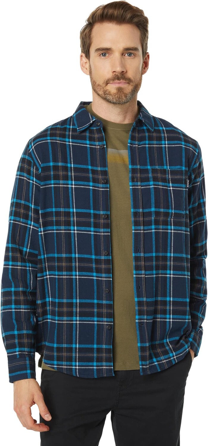 

Рубашка Hurley Portland Organic Long Sleeve Flannel, цвет Night Force