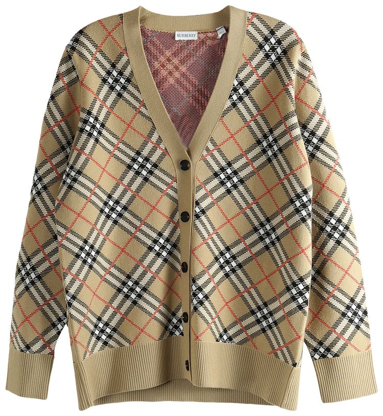 

Кардиган Burberry Gloria Check, коричневый