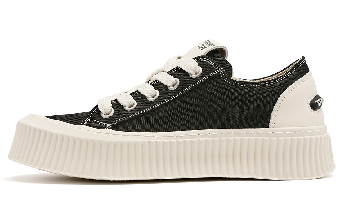 

Кроссовки TRUMPPIPE Skateboarding Shoes Men Low-top Black, черный