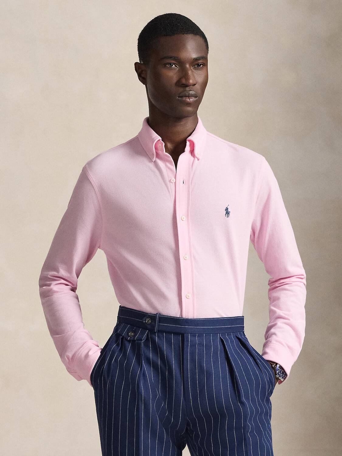 Polo Ralph Lauren Рубашка на пуговицах Regular fit в цвете Rose — фото 2